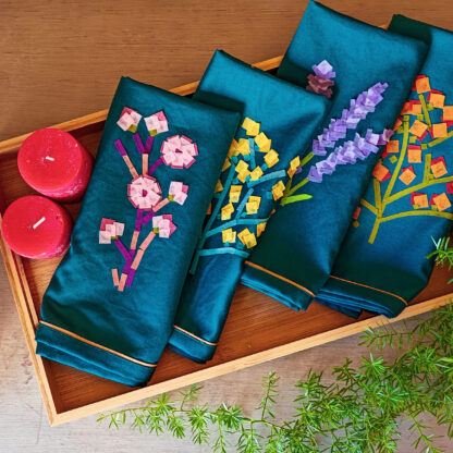 Calyz Teal Napkin set of 4